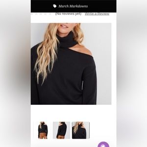 - Paige Raundi Open Shoulder Sweater in Black. Great condition! Size small…